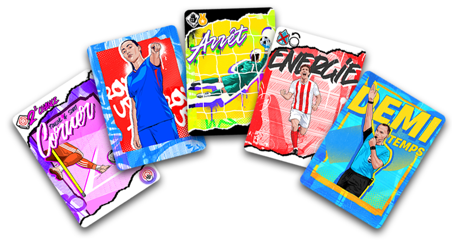 Cartes Street Baller : Corner, Arrêt, Énergie, Demi-temps